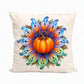 Halloween Pumpkin Flower Throw Pillow Cover - image 3
