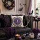 Halloween Gothic Skull Mandala Throw Pillow Cover - image 1