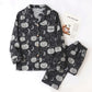 Spooky Night Pumpkin Ghost Cotton Sleepwear Set - image 2
