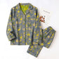 Nature‑Inspired Ginkgo Leaf Cotton Loungewear Set - image 8