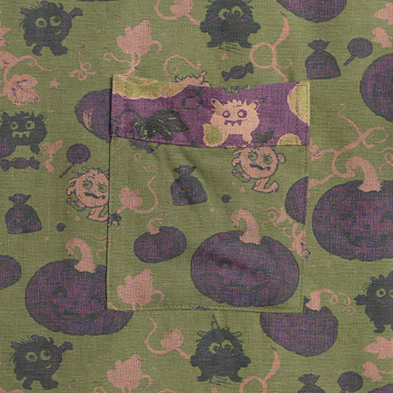 Halloween Pumpkin Monster Cotton Kimono Robe - image 9