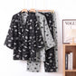 Halloween Bat Pumpkin Cotton Kimono Pajama Set - image 0