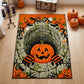 3D Halloween Pumpkin Optical Illusion Area Rug - image 1