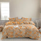 Vintage Sunflower Orange Cotton Bedding Set - image 21