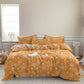 Vintage Sunflower Orange Cotton Bedding Set - image 5
