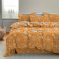 Vintage Sunflower Orange Cotton Bedding Set - image 1