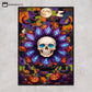 Halloween Gothic Skull Mandala Non-slip Area Rug - image 5