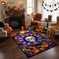 Halloween Gothic Skull Mandala Non-slip Area Rug - image 2