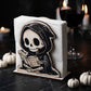Cute Grim Reaper & Pirate Skeleton Vertical Tissue Stand - Reading Reaper - 6PCS - image 6