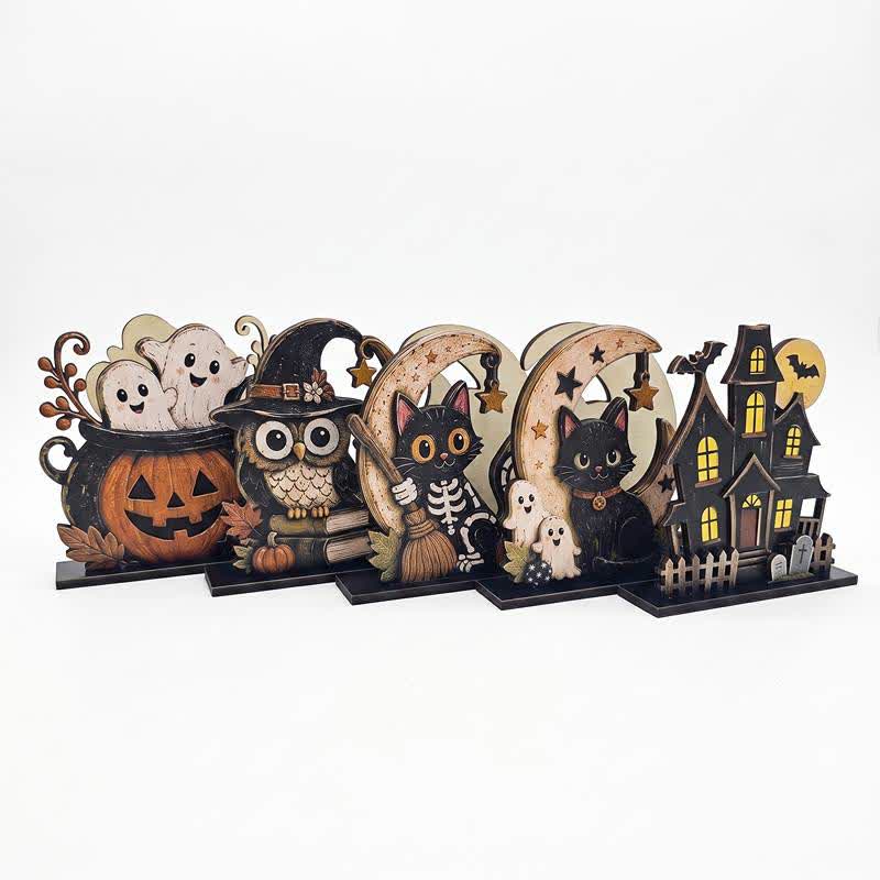 Wooden Halloween Spook Napkin Holder - Set 5 Patterns - 5PCS - image 10