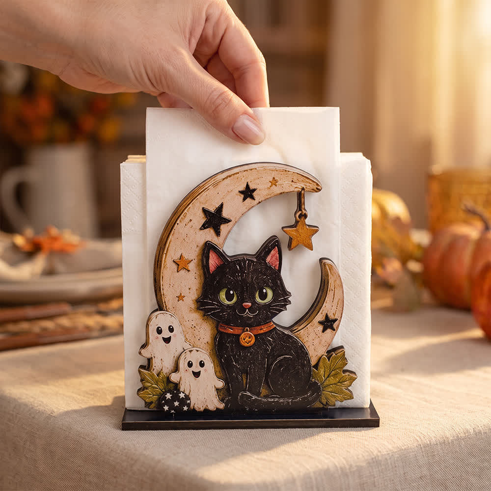 Wooden Halloween Spook Napkin Holder - image 8