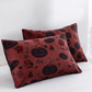 Burgundy Pumpkin Halloween Reversible Cotton Blanket - Red - 2PCS Pillowcases - 20" x 36" - image 4