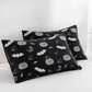 Cute Halloween Pumpkin Bat Reversible Cotton Blanket - Black - 2PCS Pillowcases - 20" x 36" - image 4