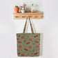 Halloween Pumpkin Bat Cotton Tote Shoulder Bag - image 7