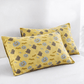 Reversible Halloween Pumpkin Ghost Cotton Blanket - Yellow & Gray - 2PCS Pillowcases - 20" x 36" - image 17