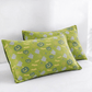 Reversible Halloween Pumpkin Ghost Cotton Blanket - Green & Yellow - 2PCS Pillowcases - 20" x 36" - image 29