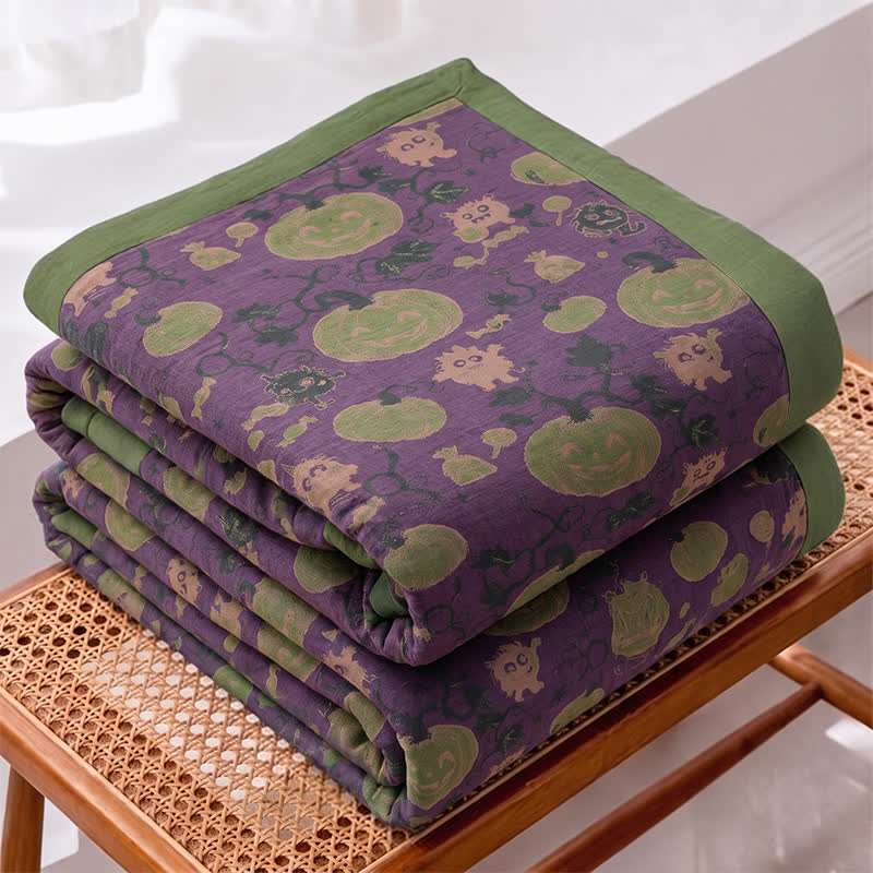 Halloween Monster Reversible Cotton Blanket - image 1