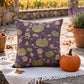 Multi‑Color Halloween Pumpkin & Monster Cotton Pillow - Purple - 18" x 18" - With Insert - image 8