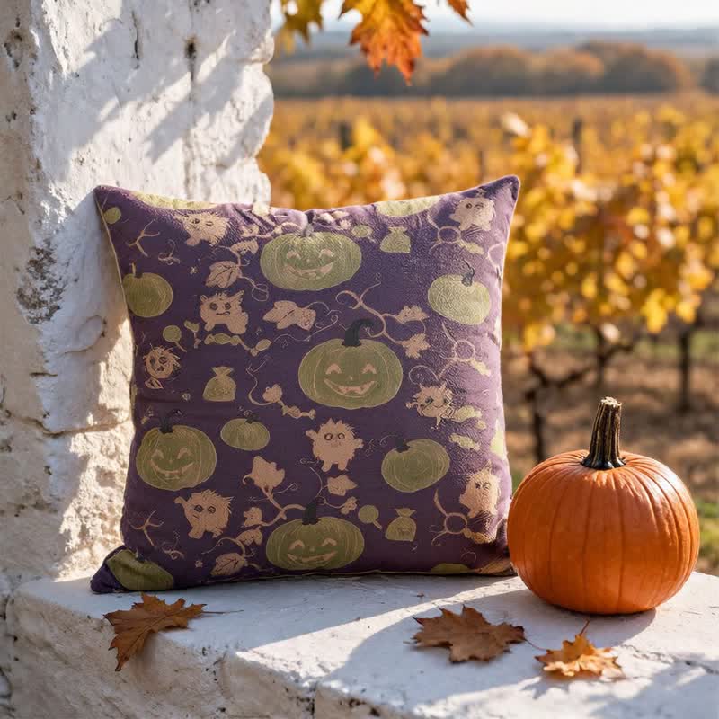 Multi‑Color Halloween Pumpkin & Monster Cotton Pillow - image 9