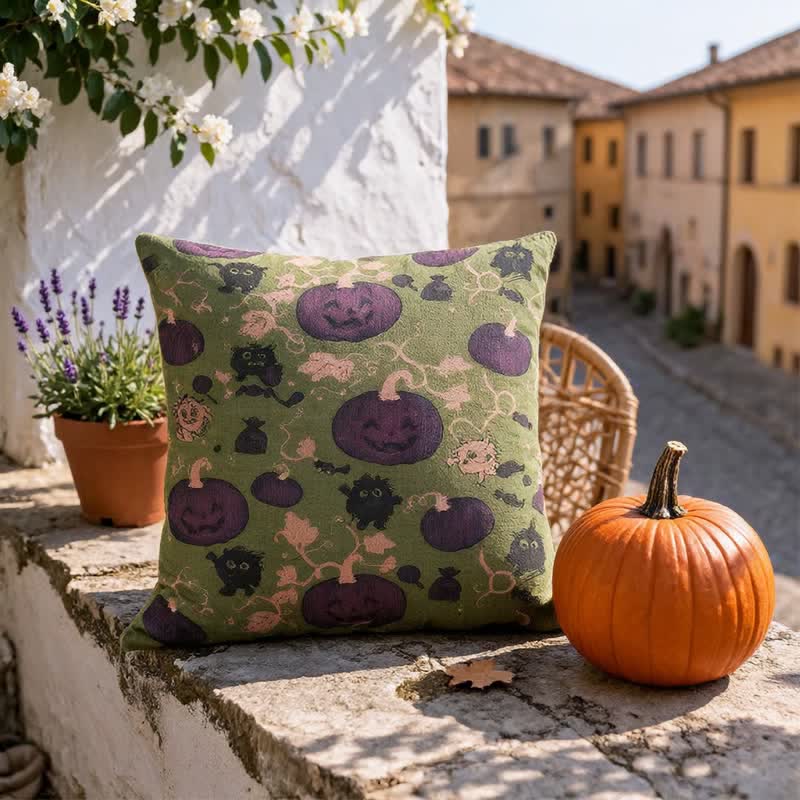 Multi‑Color Halloween Pumpkin & Monster Cotton Pillow - image 13