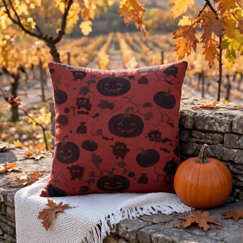 Multi‑Color Halloween Pumpkin & Monster Cotton Pillow - image 3