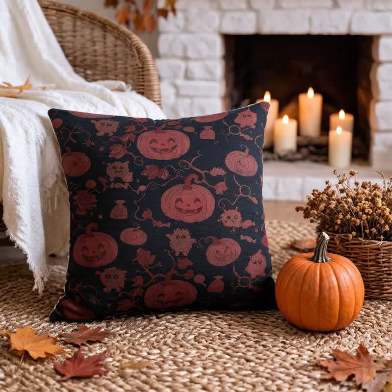 Multi‑Color Halloween Pumpkin & Monster Cotton Pillow - image 7