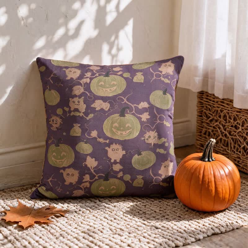 Multi‑Color Halloween Pumpkin & Monster Cotton Pillow - image 11
