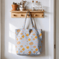 Multi‑Color Halloween Ghost Cotton Tote Bag - Blue & Orange - 14.2"W × 15.4"H × 4.1"D - image 3