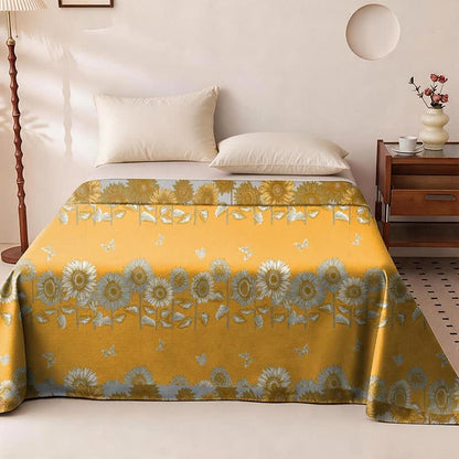 Sunflower Butterfly Cotton Gauze Reversible Bedspread - Bedspread - King - image 0