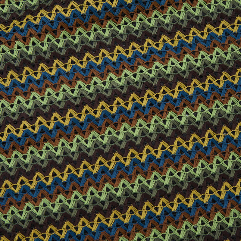 Green Wavy Stripe Tote Shoulder Bag - image 7