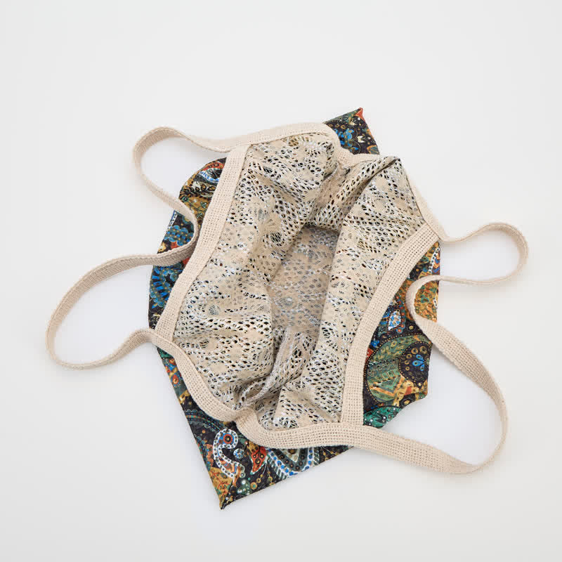 Bohemian Floral Tote Shoulder Bag - image 4