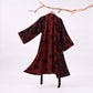 Red-Black Halloween Monster Cotton Kimono Robe - Black - XXL - image 5