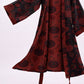 Red-Black Halloween Monster Cotton Kimono Robe - image 8