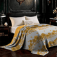 Sunflower Butterfly Cotton Gauze Reversible Bedspread - image 5