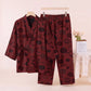 Halloween Pumpkin Candy Cotton Kimono Pajama Set - Red - XL - image 2
