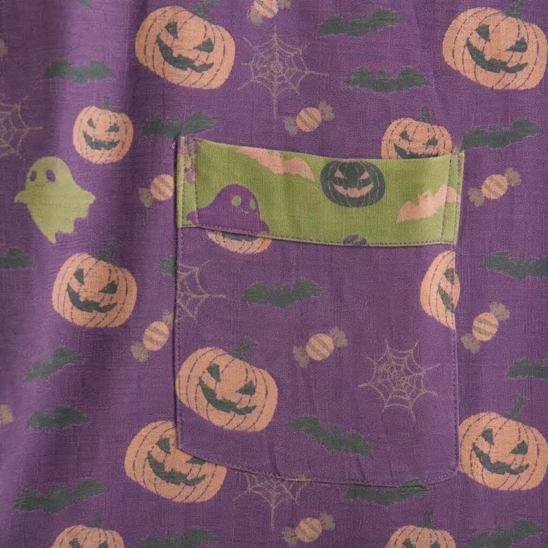 Multi‑Color Pumpkin Halloween Cotton Kimono Robe - image 34
