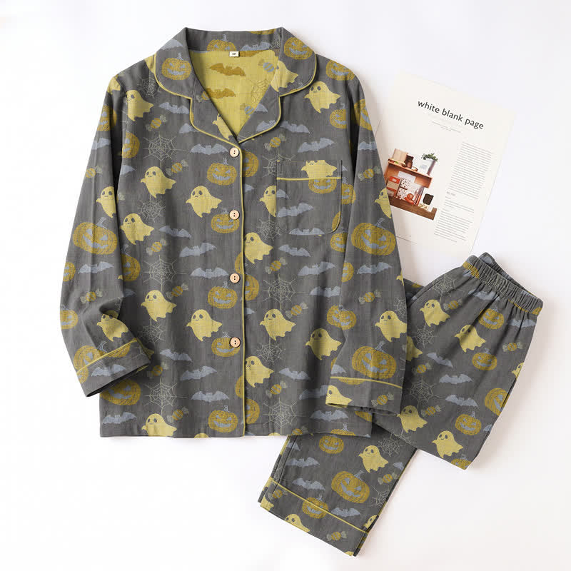 Cute Ghost Pumpkin Cotton Loungewear Set - image 20
