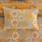 Vintage Sunflower Orange Cotton Bedding Set - Light Gray - 20" x 37" - 2PCS Pillowcases - image 29