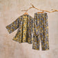 Vintage Ginkgo Leaf Cotton Kimono Pajama Set - image 10