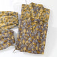 Vintage Ginkgo Leaf Cotton Kimono Pajama Set - image 11