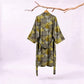 Autumn Maple Leaf Cotton Kimono Robe - image 18