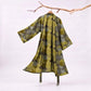Autumn Maple Leaf Cotton Kimono Robe - Gray & Yellow - XXL - image 17