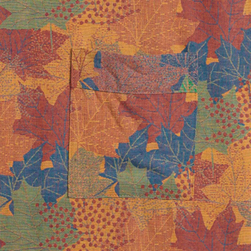 Autumn Maple Leaf Cotton Kimono Robe - image 28