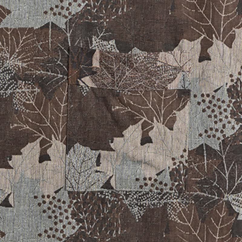 Autumn Maple Leaf Cotton Kimono Robe - image 40