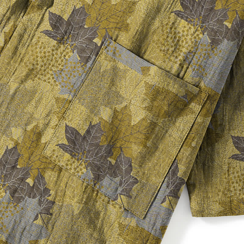 Maple Leaf Cotton Kimono Pajama Set - image 20