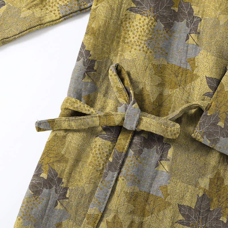 Maple Leaf Cotton Kimono Pajama Set - image 19