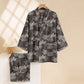 Maple Leaf Cotton Kimono Pajama Set - image 50