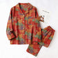 Fall Maple Leaf Cotton Loungewear Set - image 5