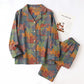 Fall Maple Leaf Cotton Loungewear Set - image 35