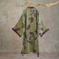 Retro Ginkgo Leaf Cotton Kimono Robe - image 24